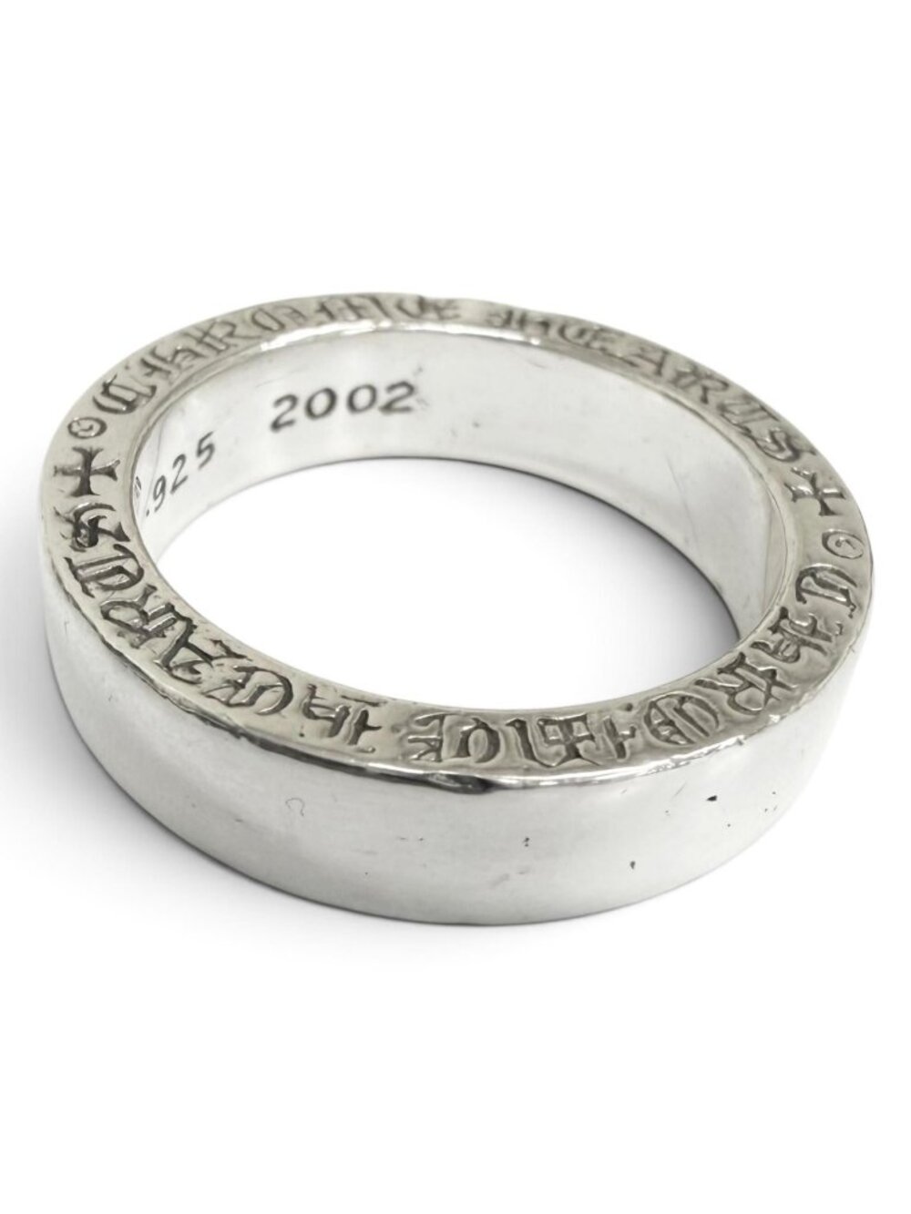 Chrome Hearts Spacer Pln Plain 925 Sterling Silver Ring